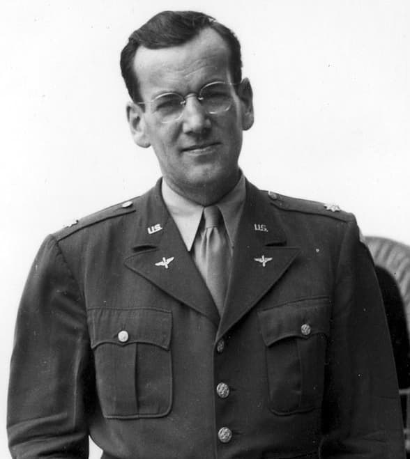 Glenn Miller in military uniform during his wartime service.