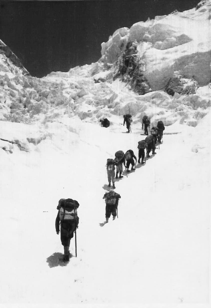 1953 British Mount Everest expedition. Photo by my grandfather John Henderson.