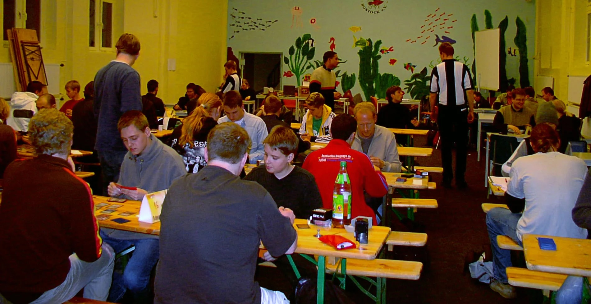Magic: The Gathering players during a tournament