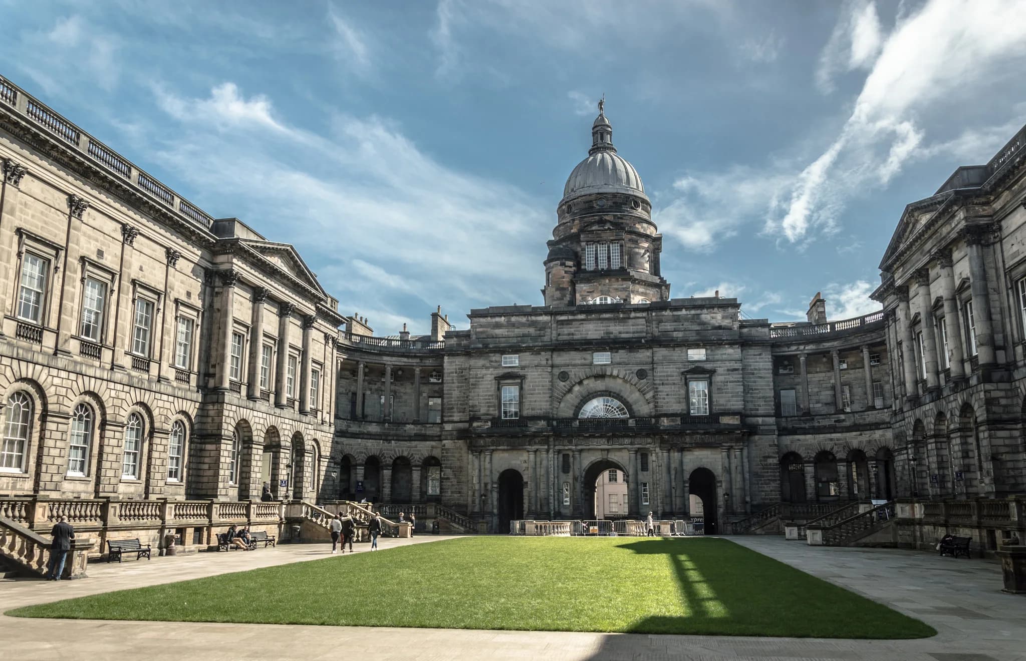 Old College at the University of Edinburgh, representing Charleson’s university years in the city.
