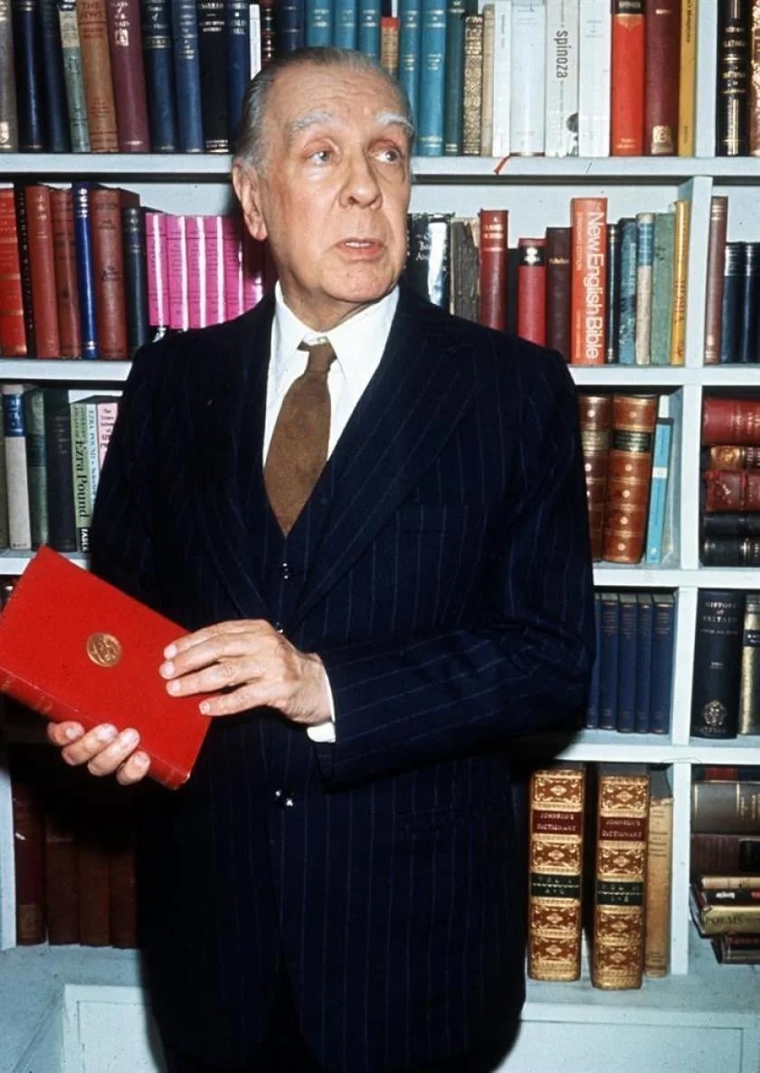 Jorge Luis Borges at his home in Buenos Aires in 1970