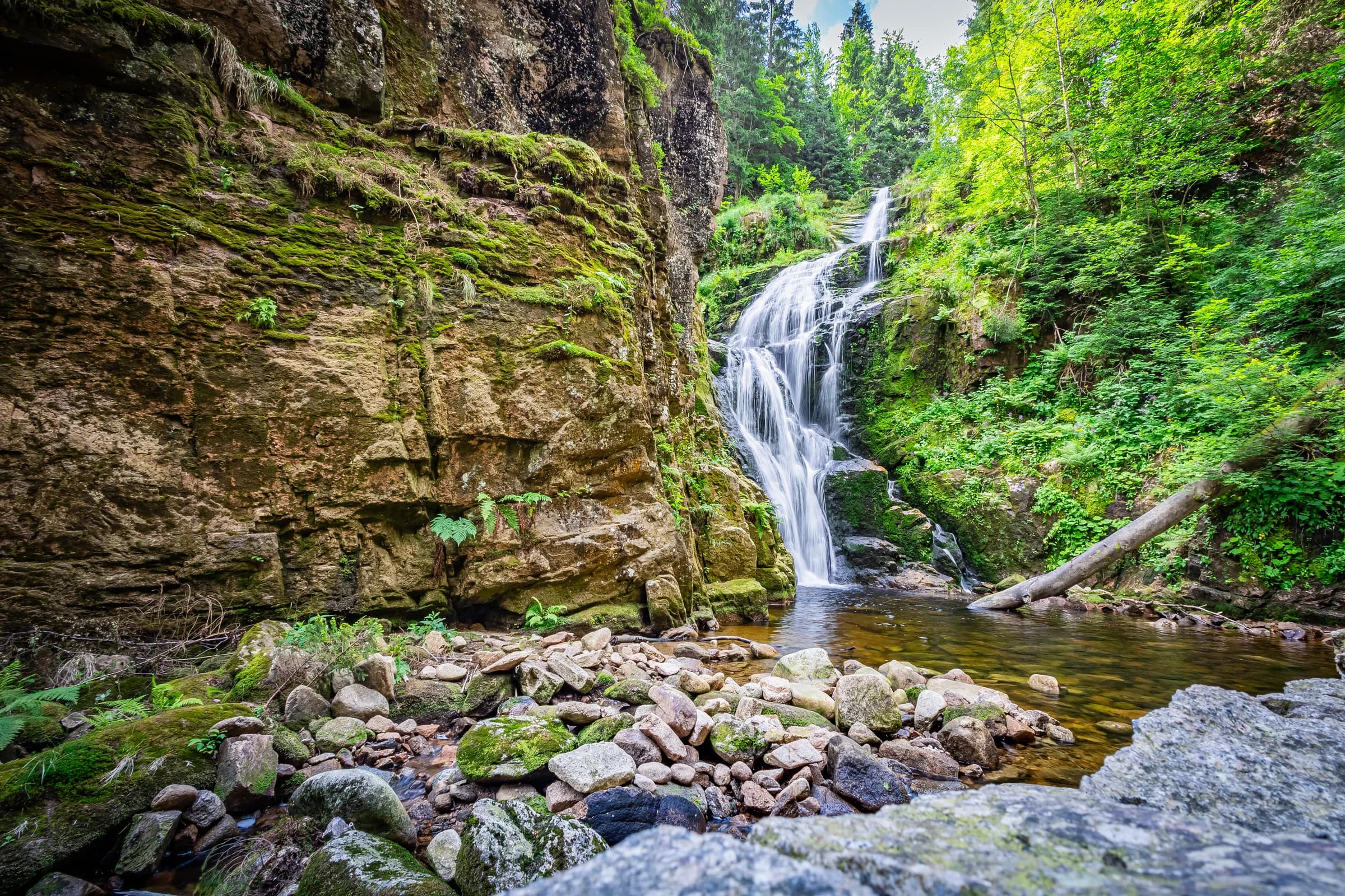 Kamieńczyk Waterfall near Szklarska Poręba