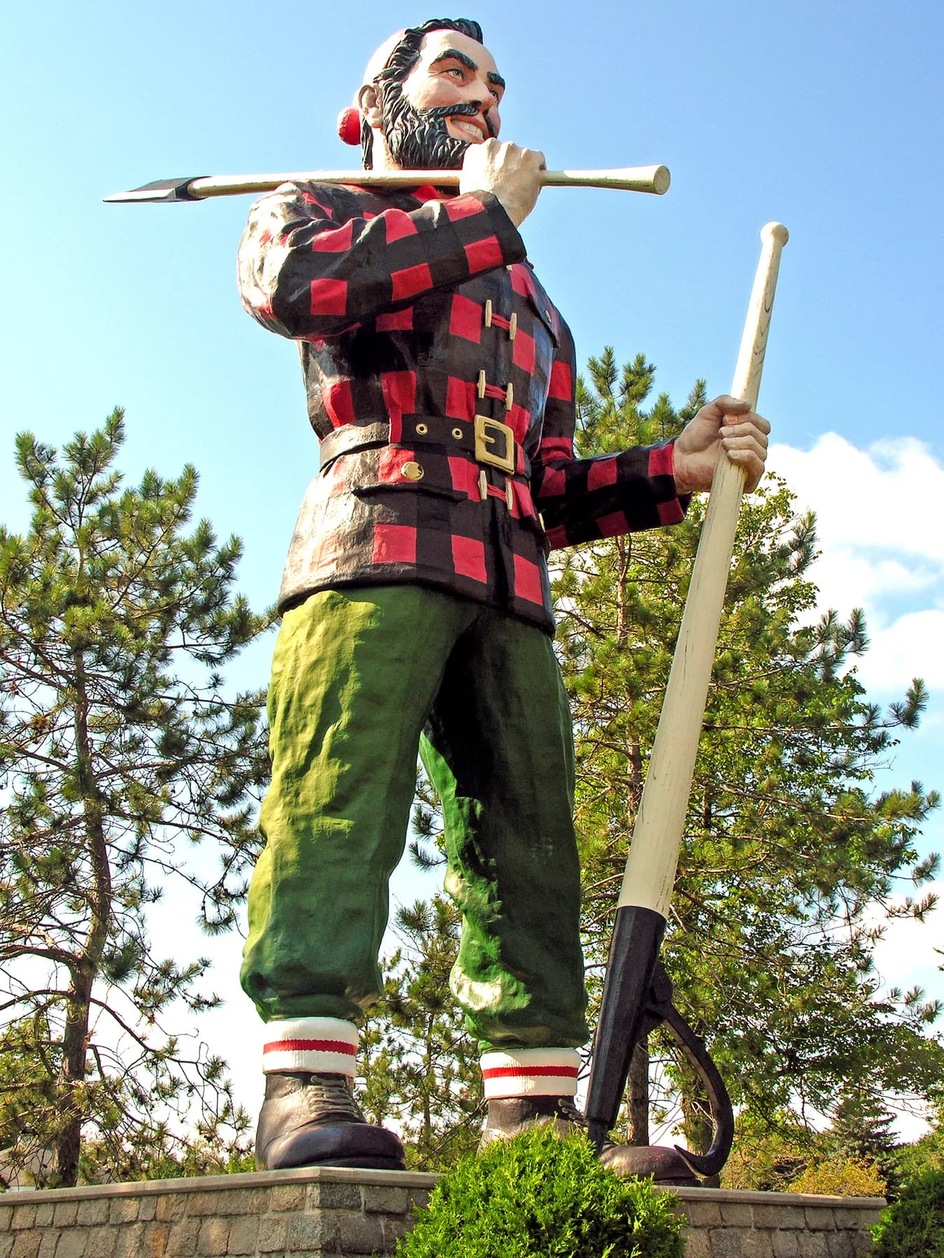 Bangor’s real Paul Bunyan statue, photographed in September 2006.