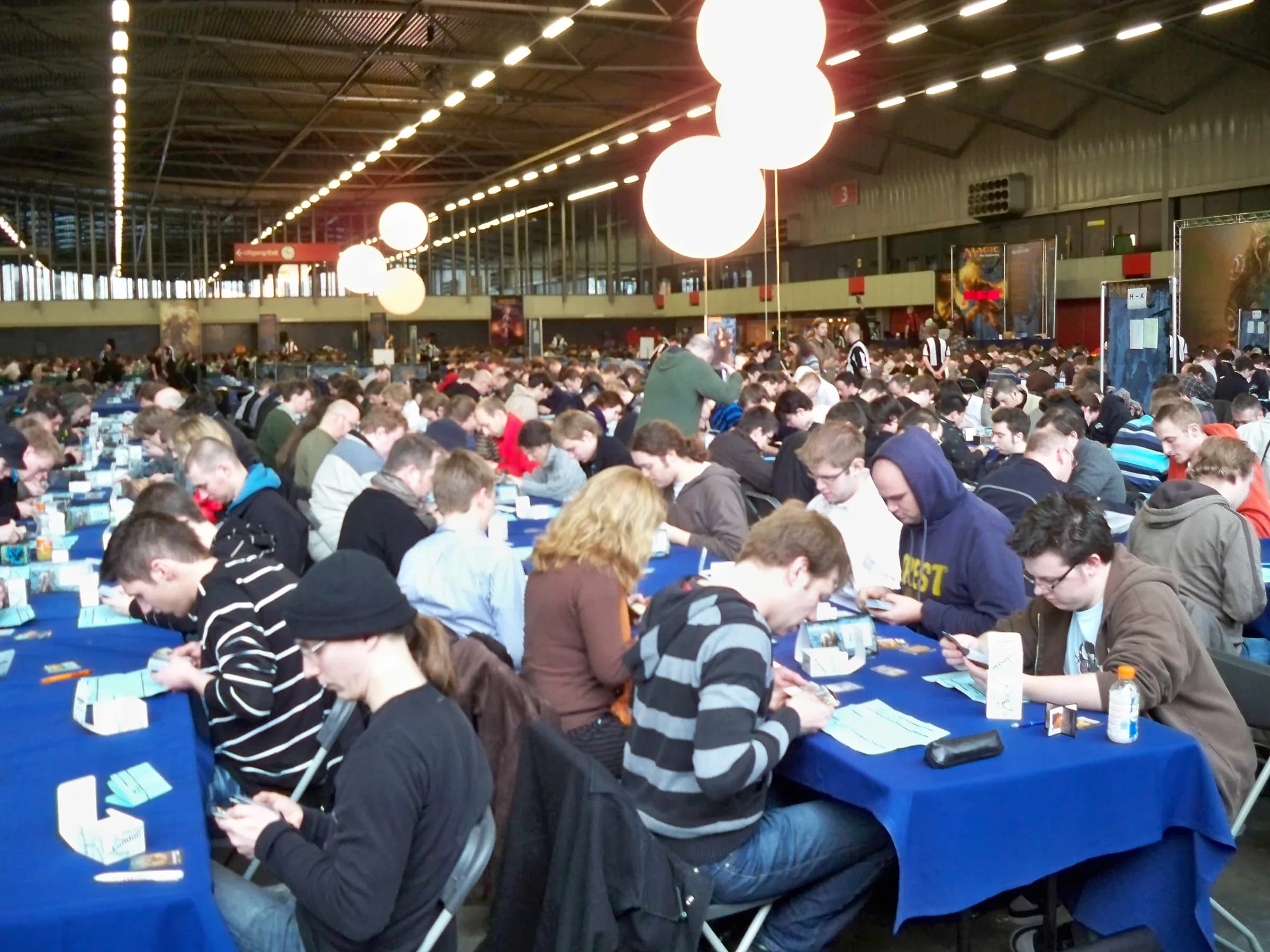 Players at a Magic: The Gathering Grand Prix