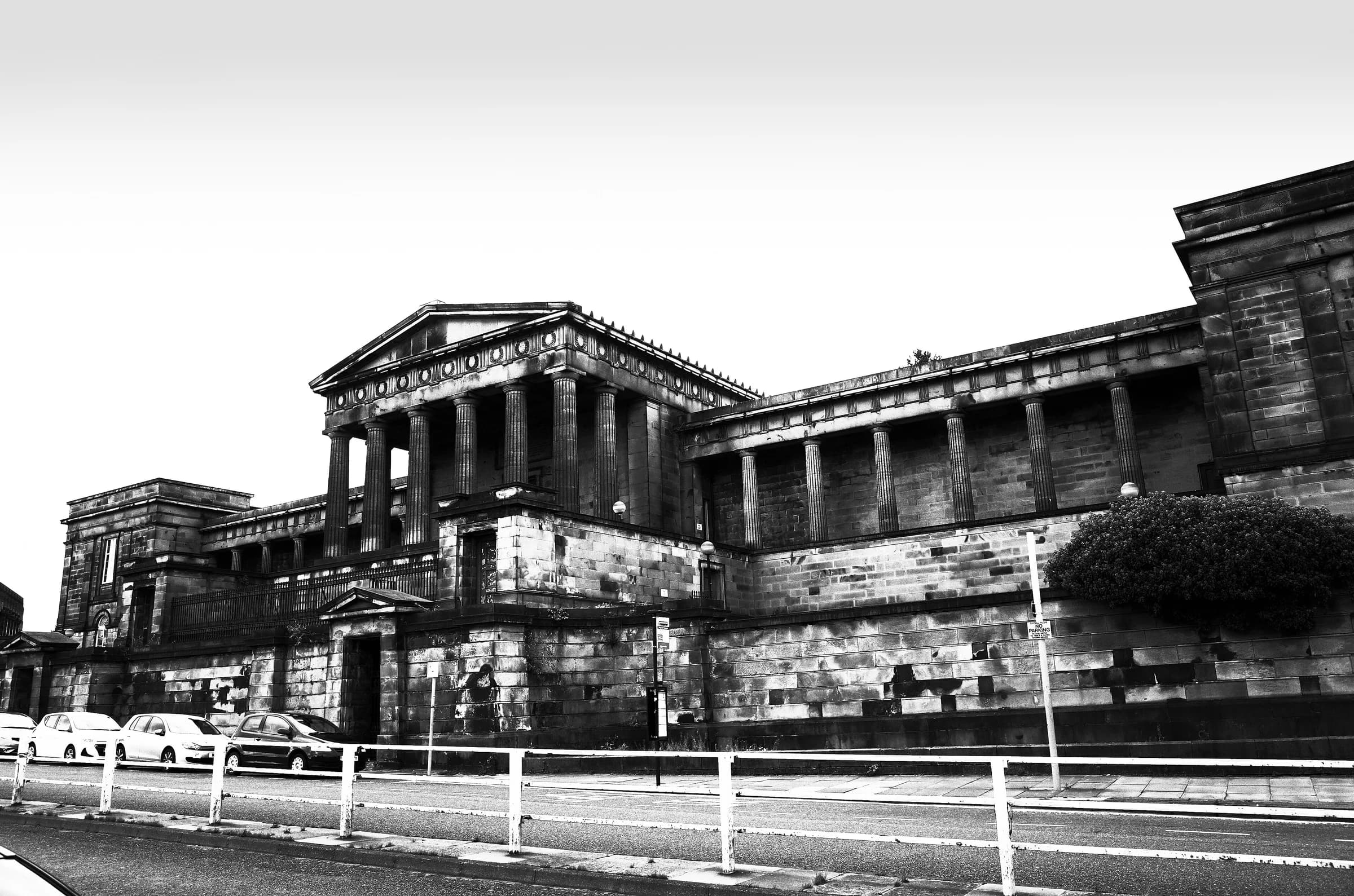 The former Royal High School building on Regent Road in Edinburgh, attended by Ian Charleson before the school moved in 1968.