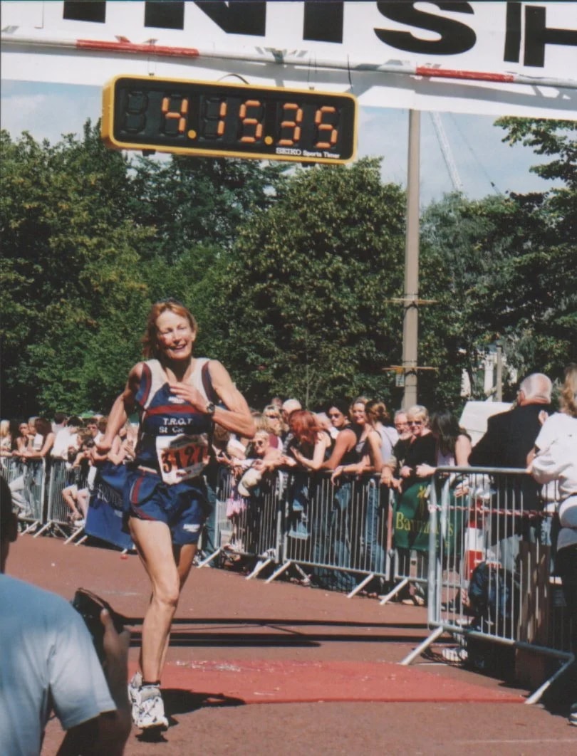 Rosie Swale Pope in Cardiff Marathon