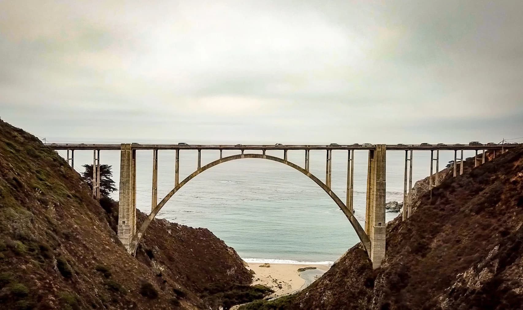 Bixby Creek Bridge on the Big Sur coast